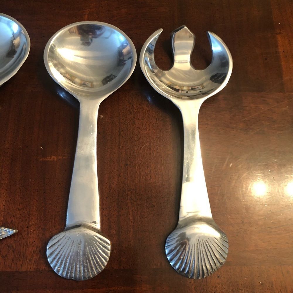 Star Salad Servers Shell Starfish - Picture 3 of 4